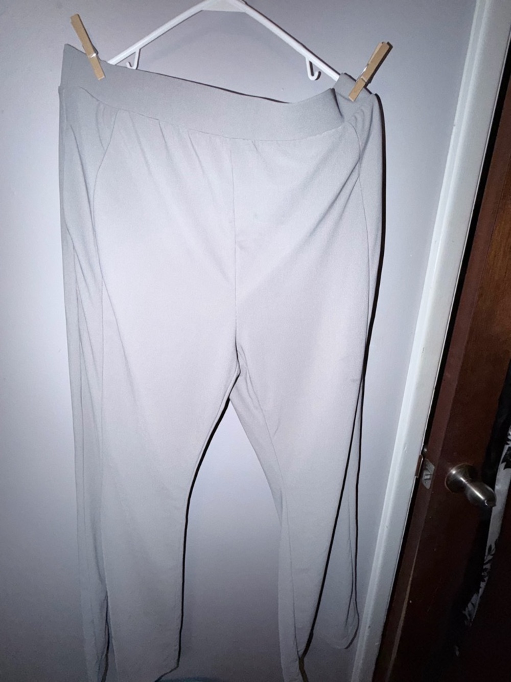 HALARA Light Gray Wide Leg Women's Pants